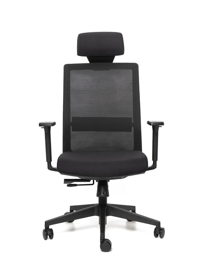 Kancelářská ergonomická židle Sego LINK — síť/látka, černá Sego - náhled 5