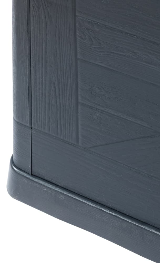 WOOD zahradní plastový úložný box 420 L - grafit - náhled 5