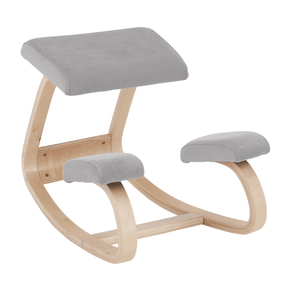 Ergonomická balanční klekačka RENAR – šedohnědá Taupe, březové dřevo, Kondela