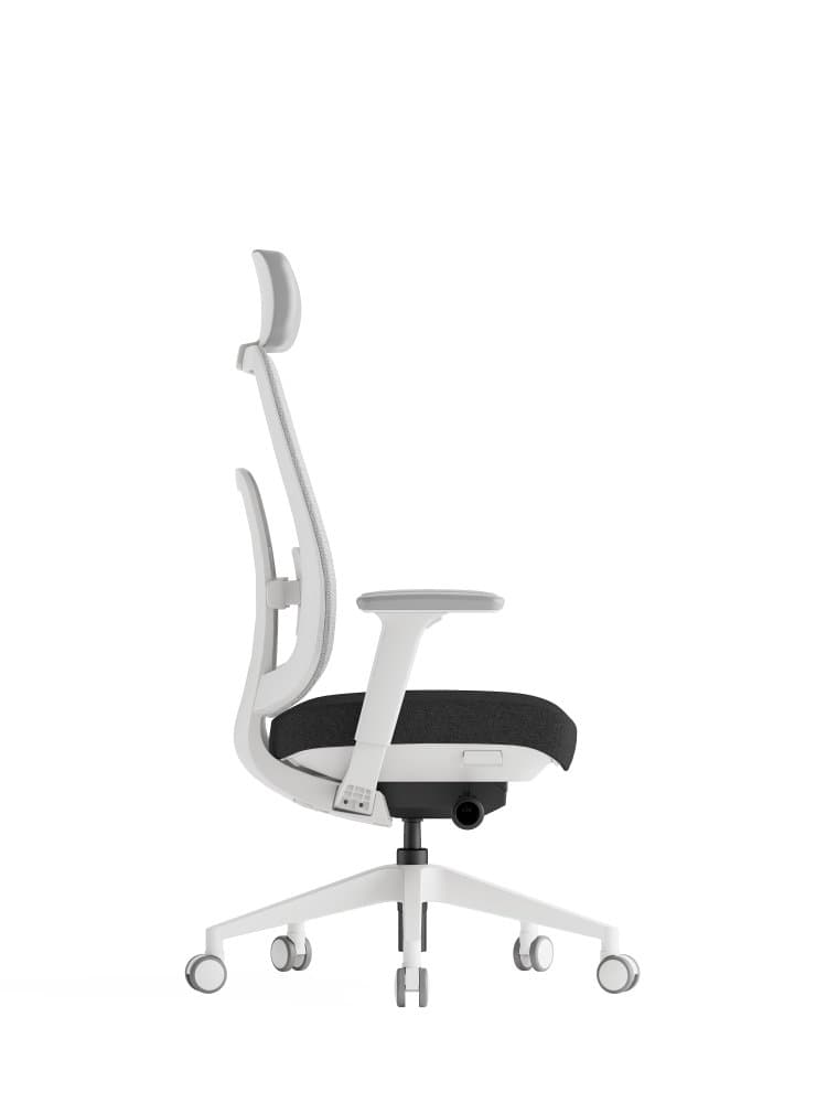 Kancelářská ergonomická židle K42 WHITE SP – síť/ čalouněná, černá - náhled 5