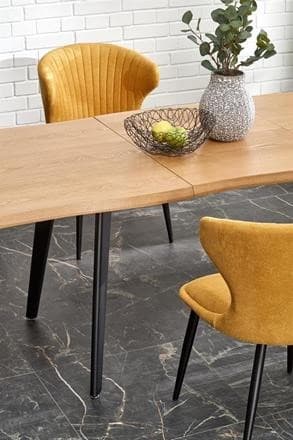 Rozkládací jídelní stůl DICKSON 2 — 150x90 (+60cm), masiv, přírodní Halmar - náhled 2
