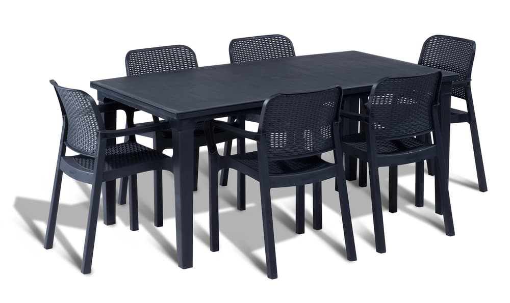 Plastová židle SAMANNA - grafit - náhled 4