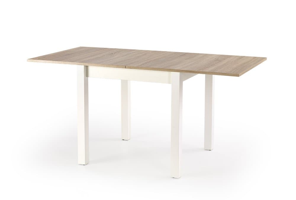 Jídelní rozkládací stůl GRACJAN - 80x80+80, MDF, dub sonoma/bílá Halmar - náhled 4