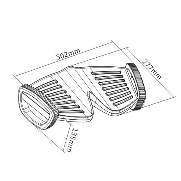 Ergonomická podložka pod nohy – černá - náhled 5