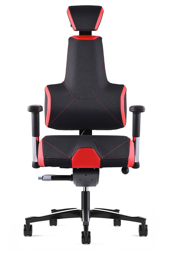 Zdravotní herní židle THERAPIA E+GAMER –⁠ černo-červená - náhled 3