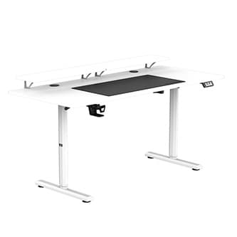 ULTRADESK HIGHLANDER XXL Bílý pracovní stůl s elektrickým nastavením - náhled 4