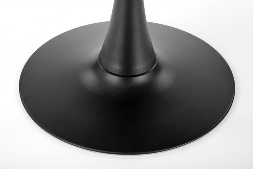 Jídelní kulatý stůl OLMO — průměr 90 cm, černá / zlatý dub Halmar - náhled 2