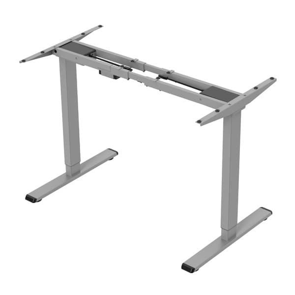 Elektricky výškově stavitelný rám stolu POWERTON – rozsah 500 mm, šedá, 100 kg - náhled 2
