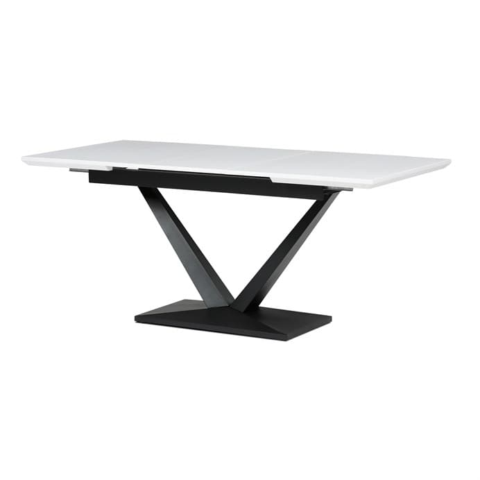 Jídelní rozkládací stůl TAVILO — 140x85x78 cm (rozklad +40 cm),  MDF, bílý Autronic - náhled 5