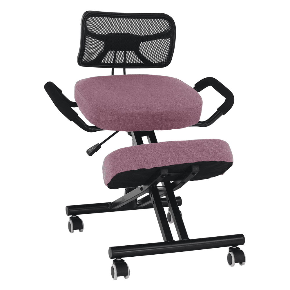Ergonomická klekačka RUFUS – růžová/černá, Kondela