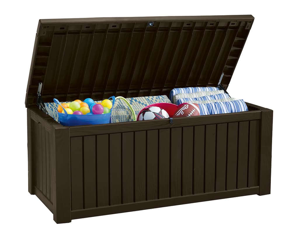 Zahradní box ROCKWOOD box 570L - plast, hnědá, nosnost 220 kg - náhled 2
