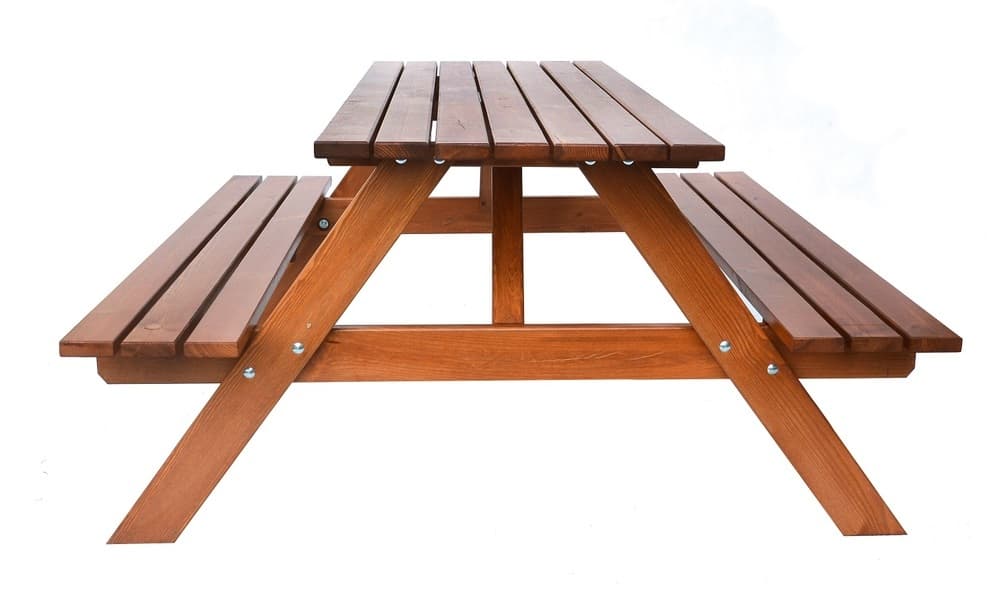 PIKNIK zahradní set dřevěný - 160 cm - lakovaný - náhled 5