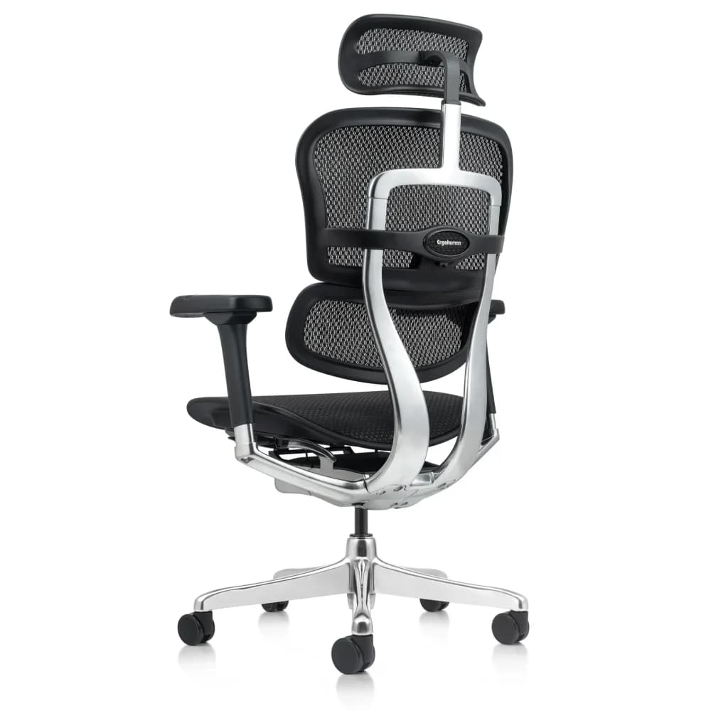 Kancelářská ergonomická židle SIRIUS Q24 NEO – celosíť, černá, nosnost 150 kg, záruka 3 roky - náhled 4