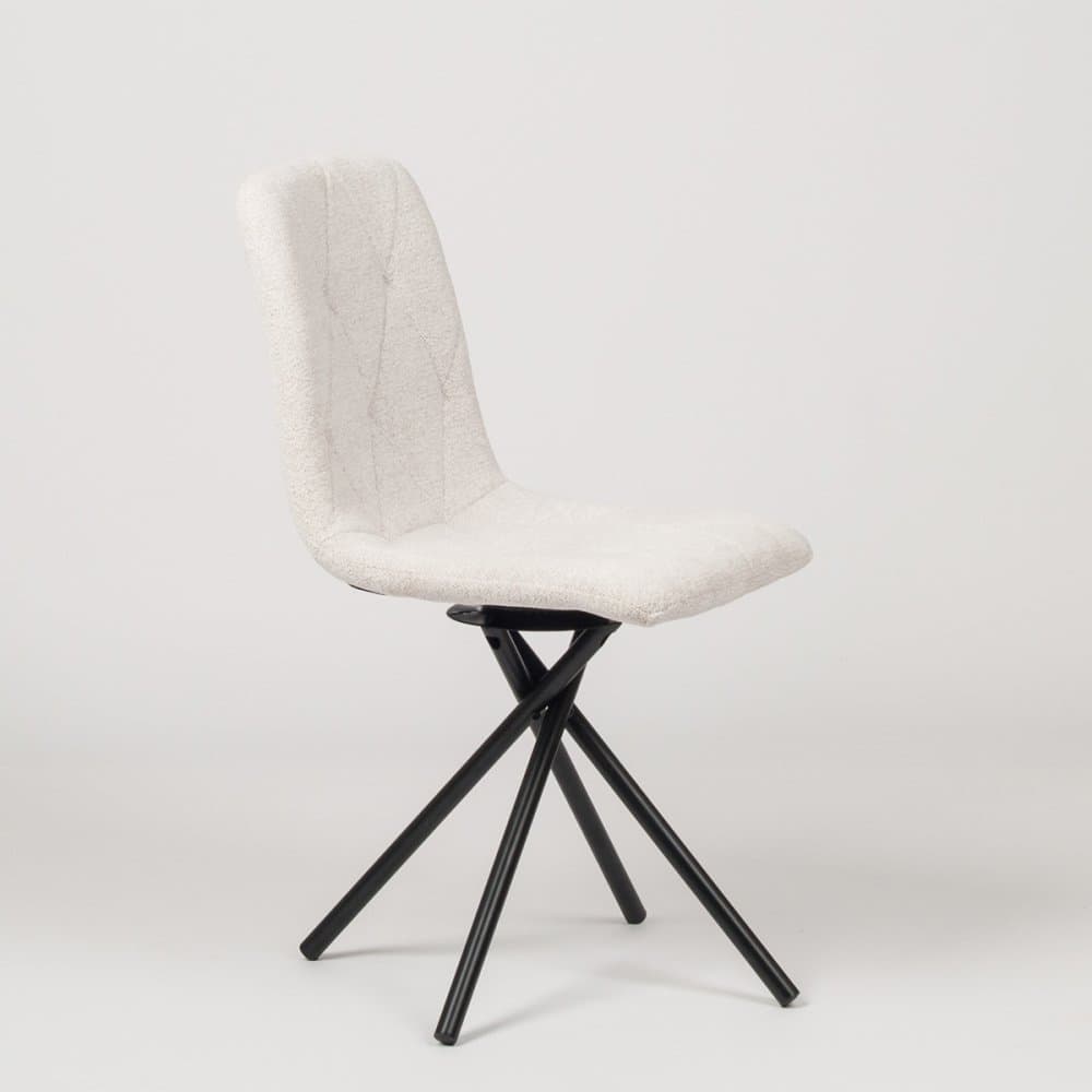 Otočná jídelní židle LUNA - celočalouněný design Stima raven 15 šedá - náhled 3