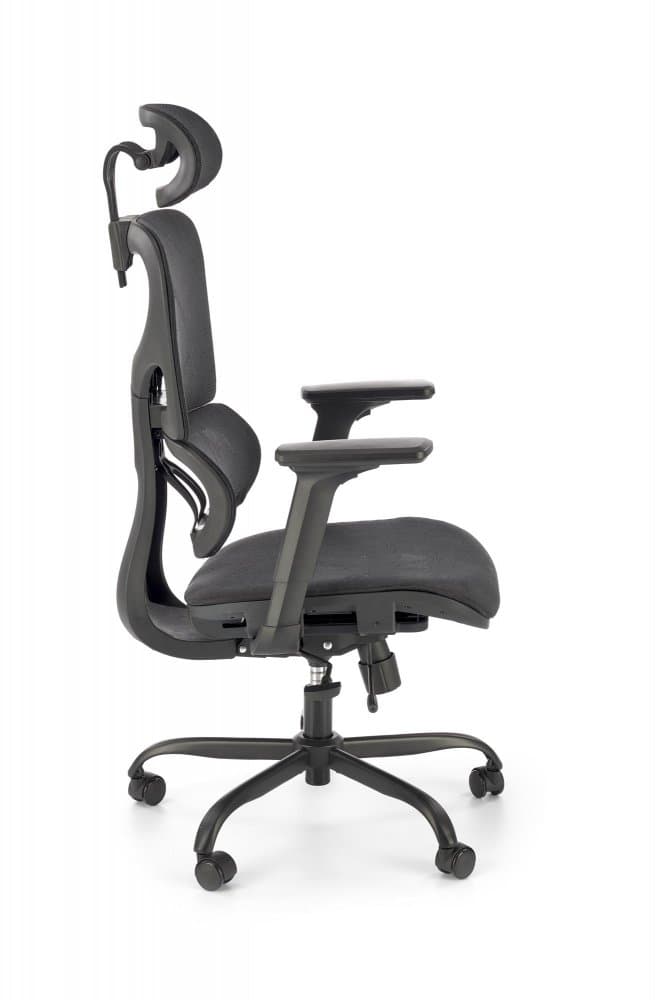 Kancelářská ergonomická židle GOTARD — síťovina, černá Halmar - náhled 5