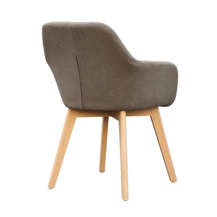Designové křesílko CLORIN — buk, látka, více barev Hnědá - náhled 4