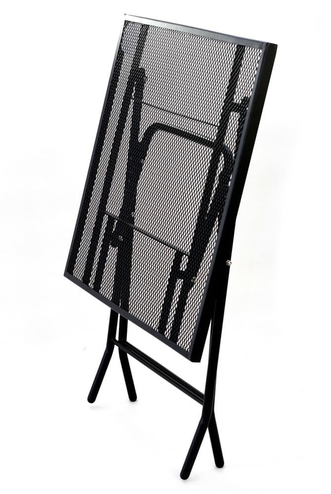 Skládací stůl FELIPO — 70×70 cm, černý kov - náhled 4