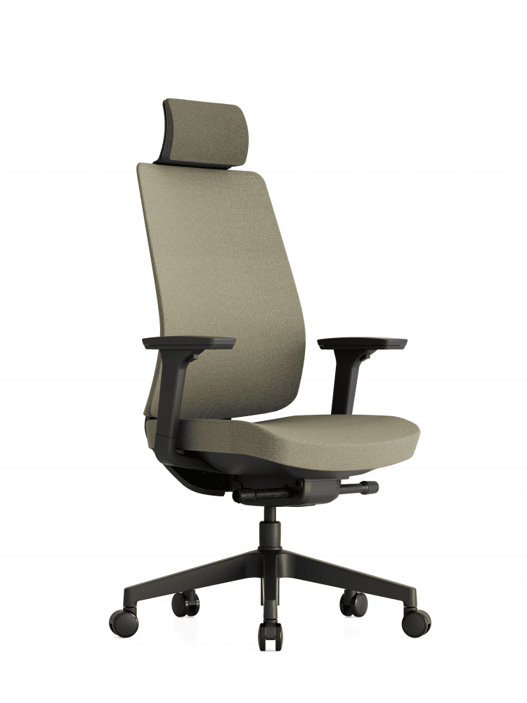 Kancelářská ergonomická židle K50 — černá, více barev Béžová - náhled 1