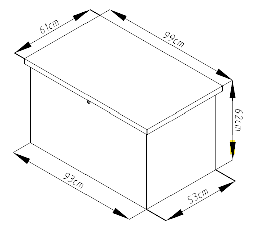 MAX A úložný box 295 l - tmavě šedá - náhled 4