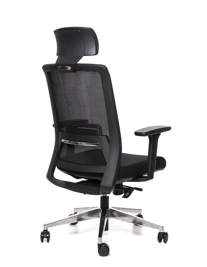 Kancelářská ergonomická židle Sego FRAME — síť/látka, černá Sego - náhled 3