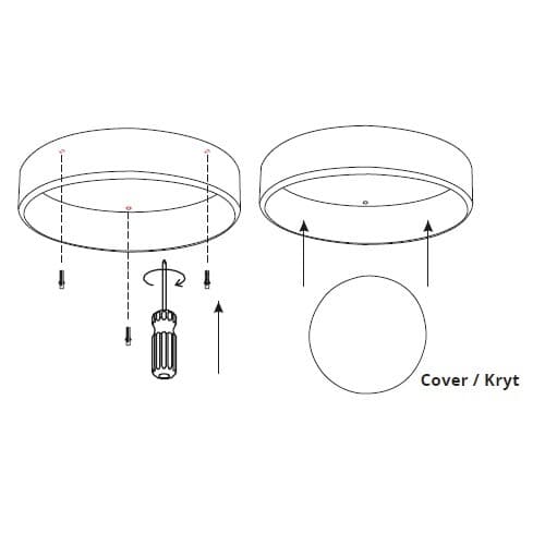 LED svítidlo RENDO 36W CCT kulaté černé stropní - náhled 3
