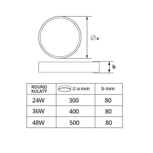 LED svítidlo RENDO 36W CCT kulaté bílé stropní - náhled 2