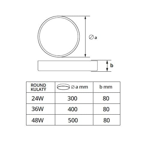 LED svítidlo RENDO 48W CCT kulaté bílé stropní - náhled 4