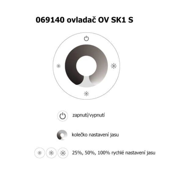 Ovladač dimLED OV BSK1 S černý - náhled 2
