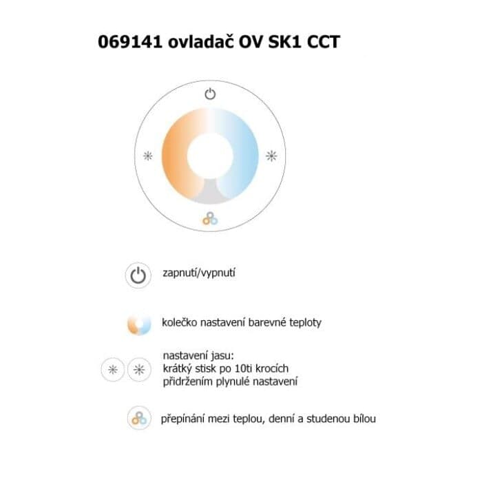 Ovladač dimLED OV BSK1 CCT černý - náhled 4