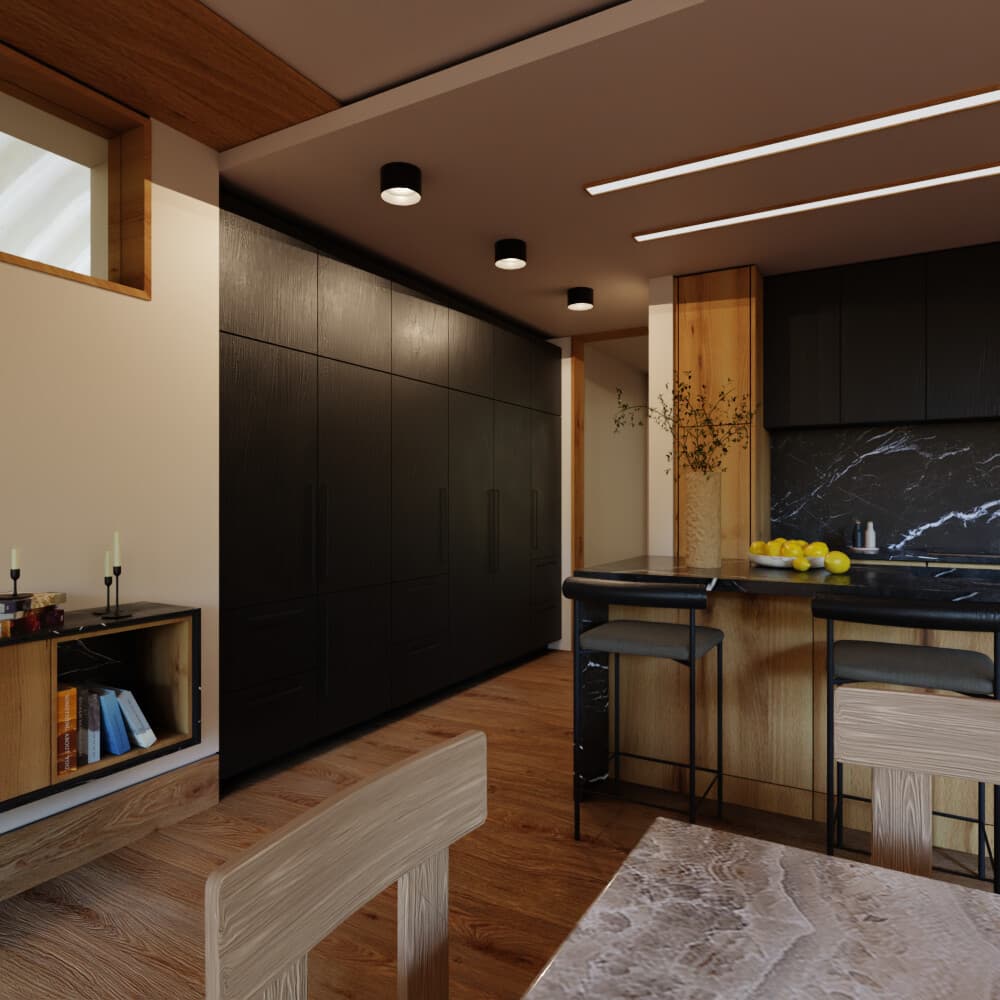LED svítidlo ALEXO 9W CCT kulaté černé stropní - náhled 3