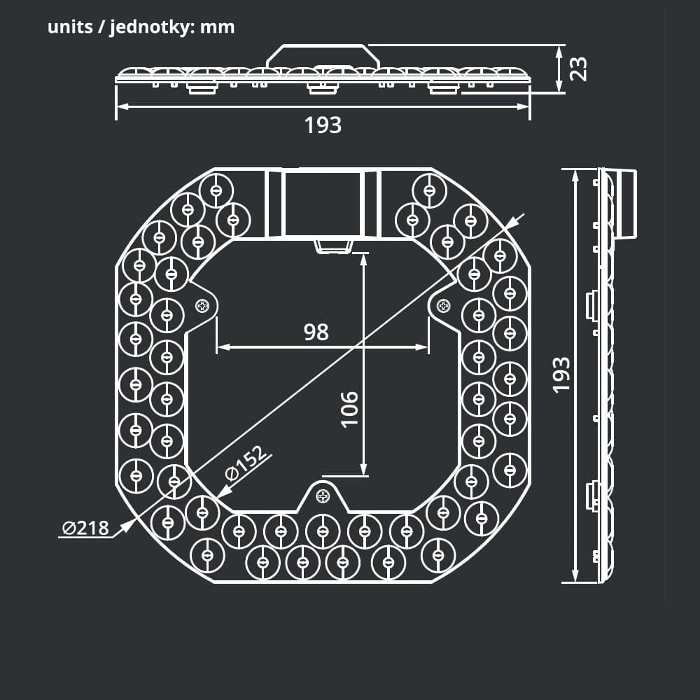 LED modul kit CCT 25W do svítidla - náhled 2