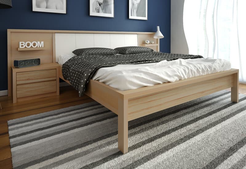 Postelia MARINA BELLE Buk 160x200 - náhled 2