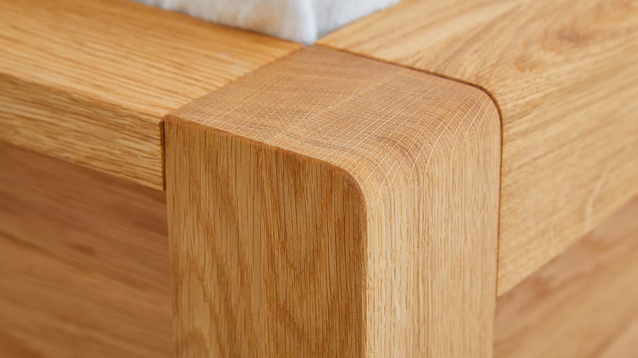 Postel Postelia STONE s úložným prostorem, Buk 160x200 - Postel z masivu o síle 8 cm - náhled 4