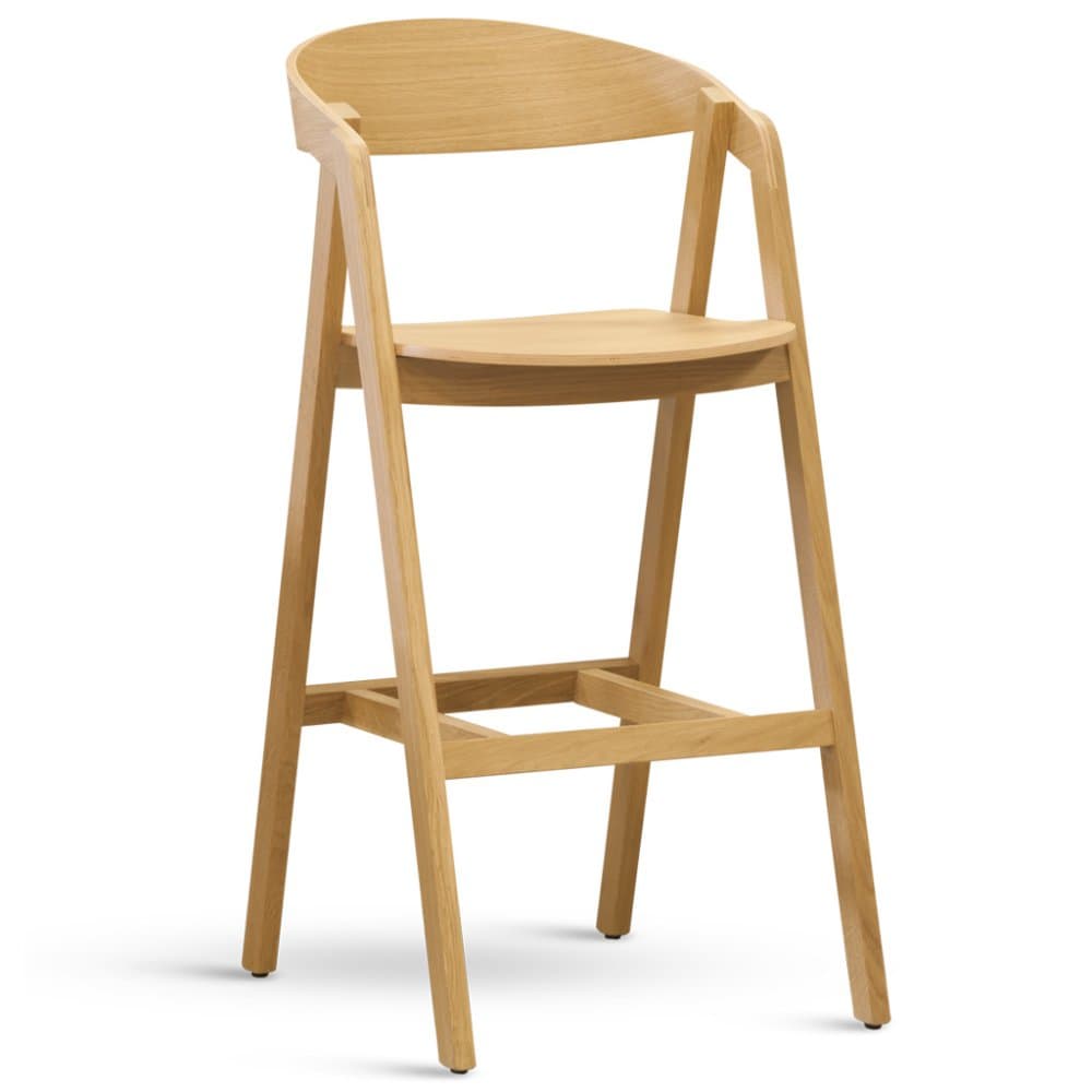 Židle GURU bar EMPIRE – černý lak nebo přírodní dub, výška sedu 72 cm Stima černá - náhled 2
