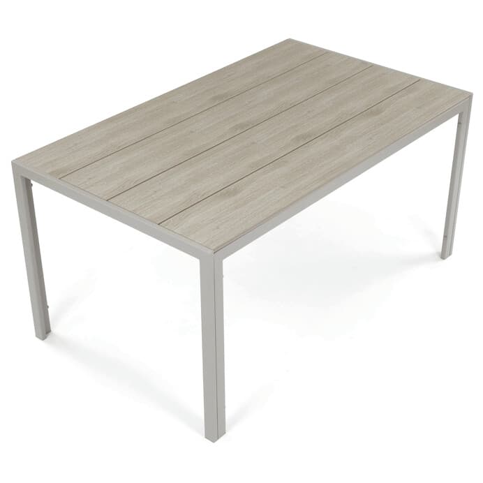 Zahradní stůl METRAXO — 150x90 cm, kov, polywood, béžová, Autronic - náhled 5