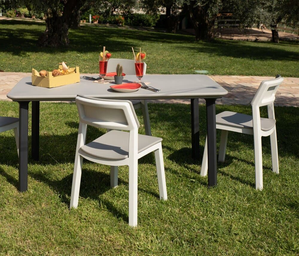 BISTROT ITALIA plastové křeslo - světle šedá - náhled 2
