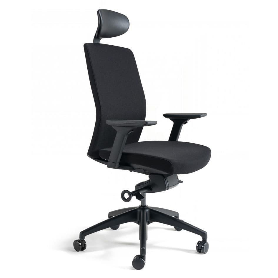 Kancelářská ergonomická židle BESTUHL J2 SP — více barev, s podhlavníkem Modrá 214 - náhled 3