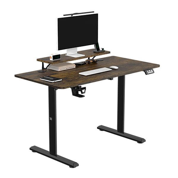 Elektricky výškově nastavitelný stůl HIGHLANDER - 120 cm, hnědá - náhled 2
