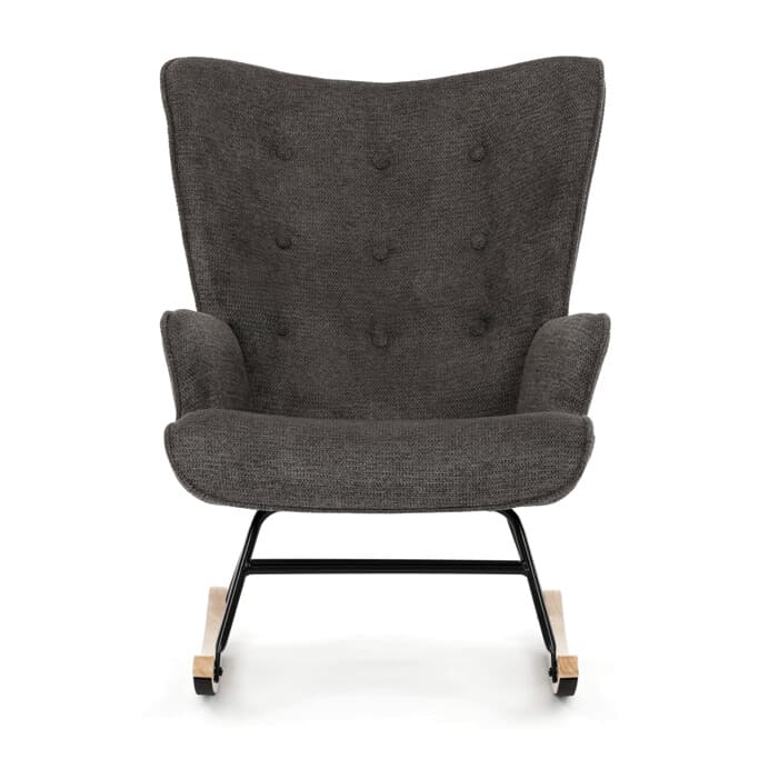 Houpací křeslo YAO – šedá, látka, ergonomický design Autronic - náhled 4