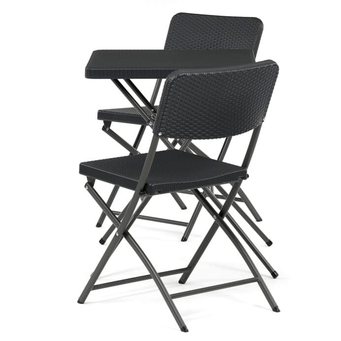 Zahradní set KRAFT 1+2 – šedý plast a kov, Autronic - náhled 4