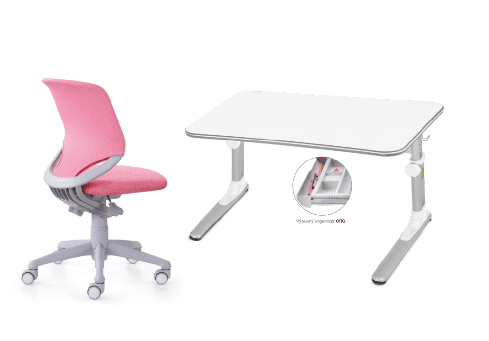 Dětský set Smarty JUNIOR – růžový set židle + stůl Mayer