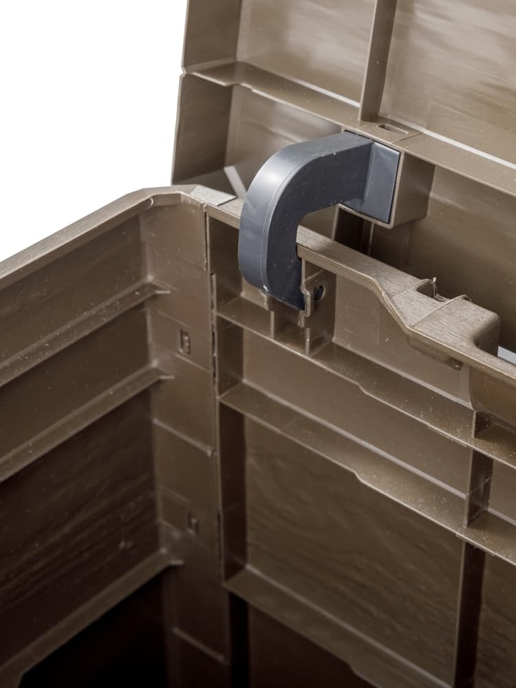 WOODYS zahradní plastový úložný box 160 L - hnědá - náhled 3