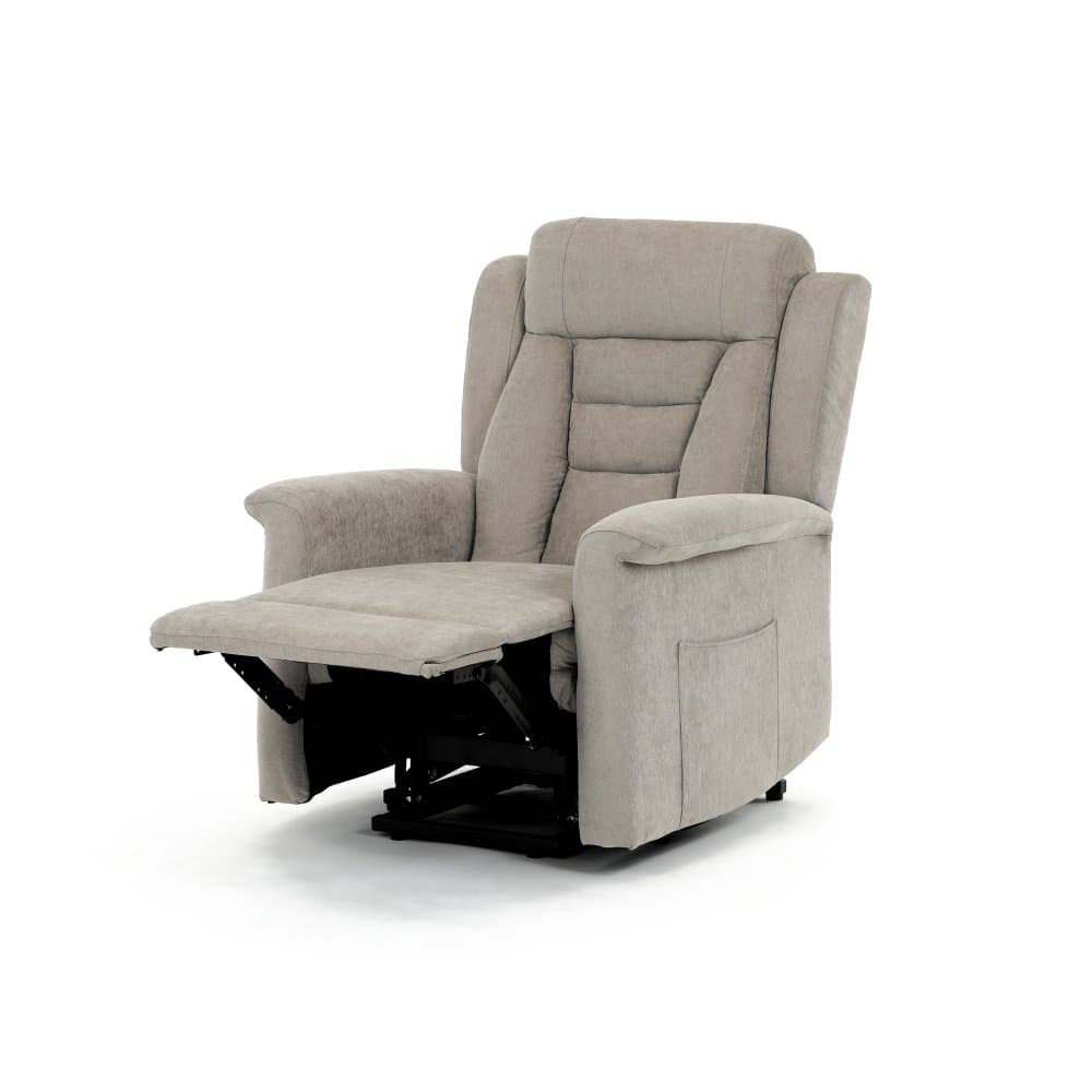 Relaxační křeslo ELECTRO s lanýžovým čalouněním a 2 motory Autronic - náhled 5