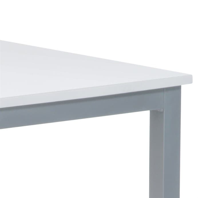 Jídelní stůl TOMSO – 110x70 cm, MDF bílá / šedý lak Autronic - náhled 3