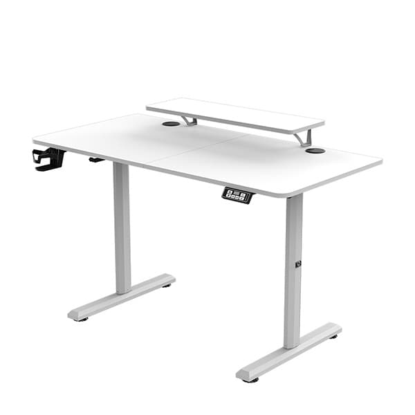 Elektricky výškově nastavitelný stůl HIGHLANDER - 120 cm, bílá - náhled 4