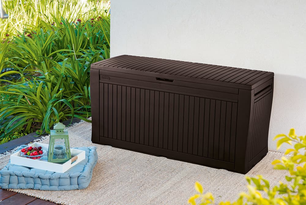 Zahradní úložný box BRAY — 270L, hnědá - náhled 4