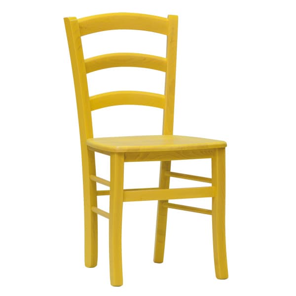 Židle PAYSANE COLOR – různá barevná provedení, masivní sedák, ideální do restaurací Stima bianco anilin - náhled 2