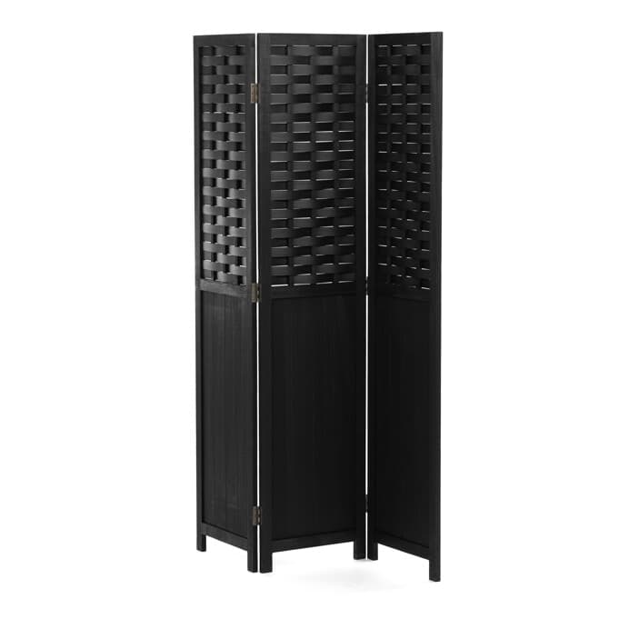 Elegance v prostoru: Černý dřevěný paraván LIVARO Autronic