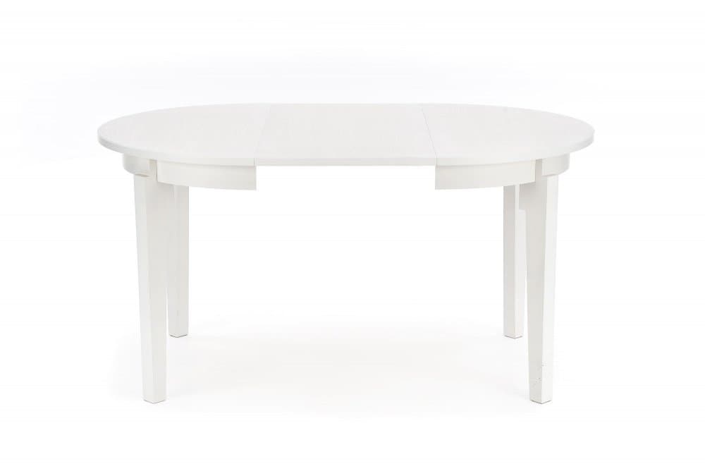 Jídelní kulatý rozkládací stůl SORBUS – 100x100x77 (+100) dřevo, bílá Halmar - náhled 4