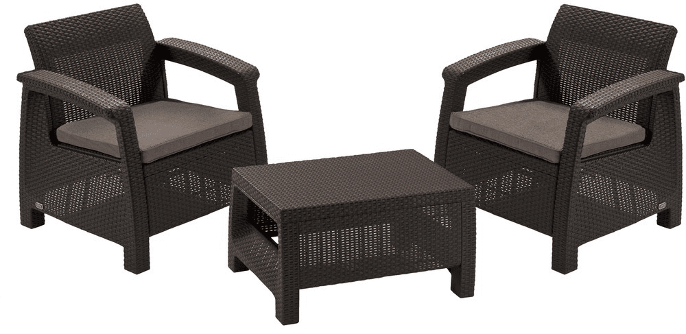 Zahradní set 2 + 1 – umělý ratan, více barev